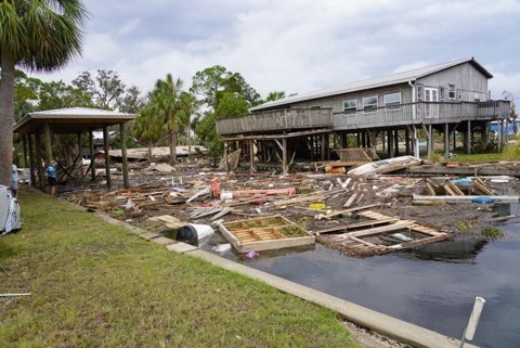 Damage from Hurricane Idalia