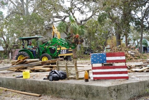 Damage from Hurricane Idalia