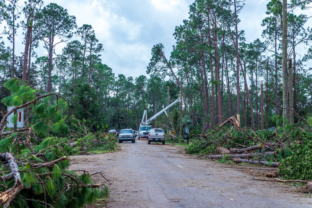 Damage from Hurricane Idalia