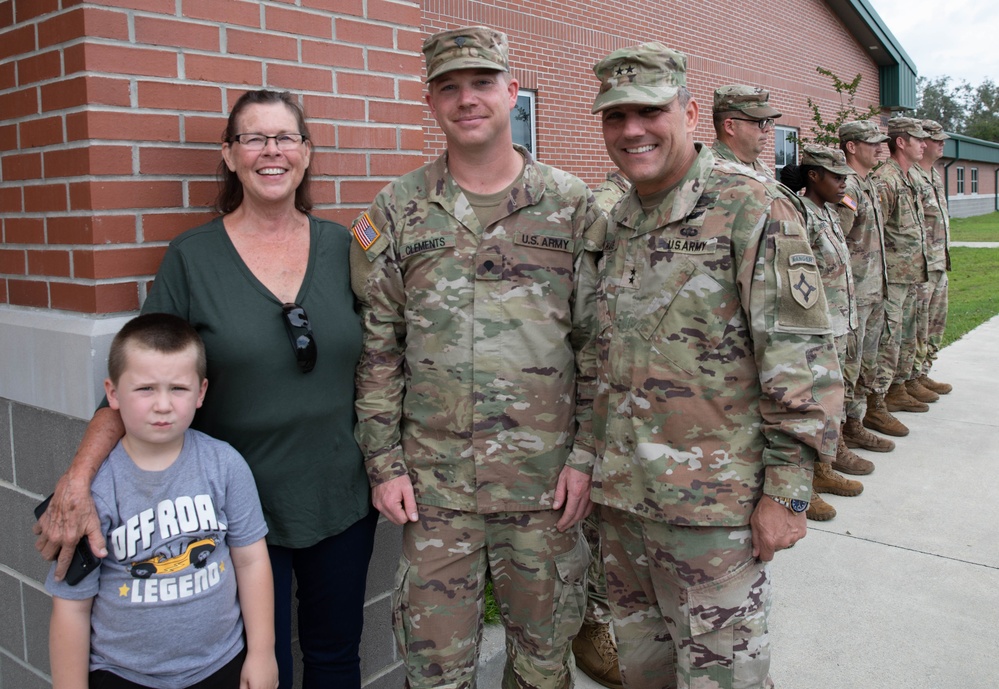 The Adjutant General John Haas awards soldiers for response to Hurricane Idalia