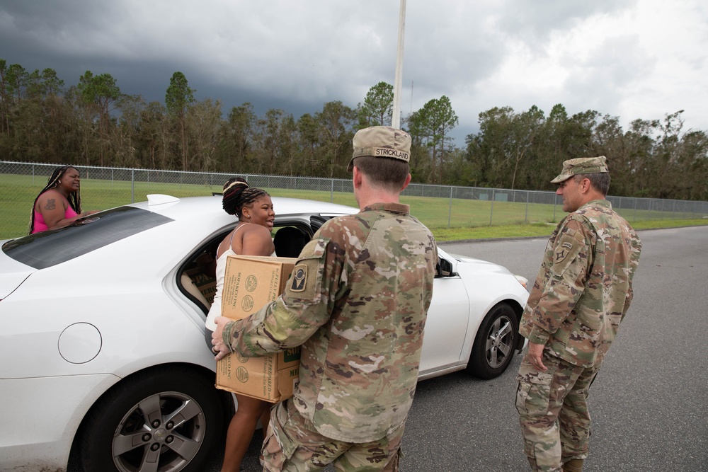 The Adjutant General joins soldiers in assisting civilians recovering from Hurricane Idalia