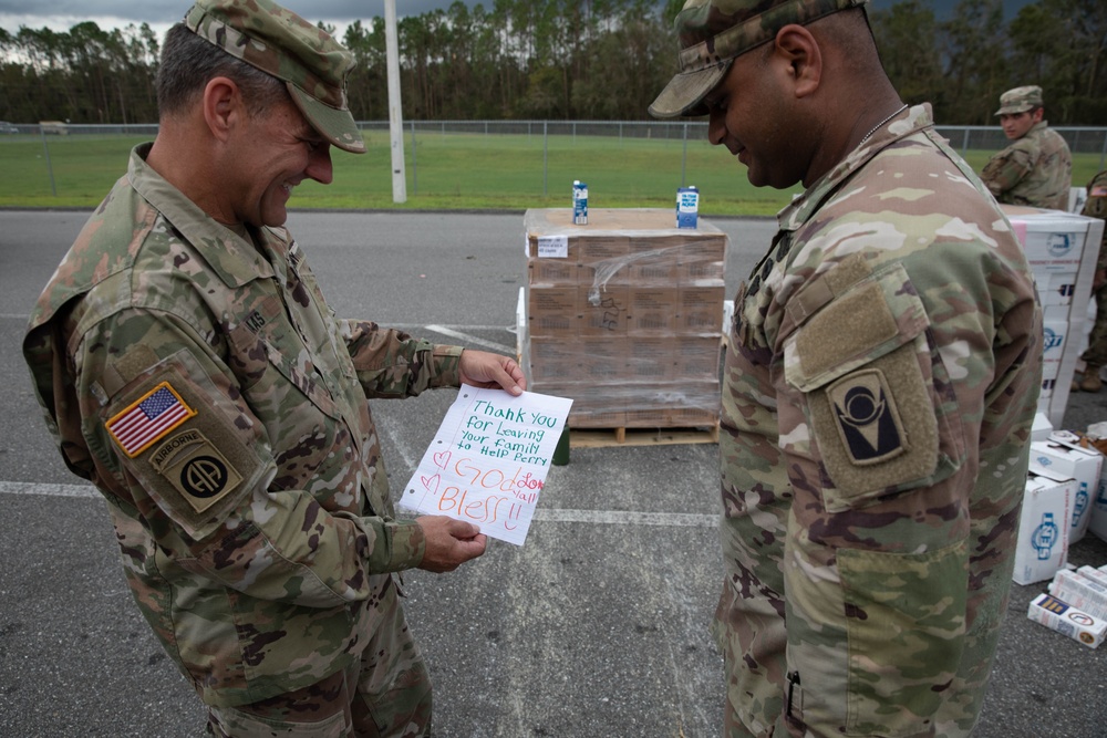 The Adjutant General joins soldiers in assisting civilians recovering from Hurricane Idalia