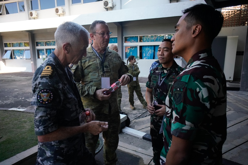 Super Garuda Shield Operational Planning Staff Exercise participants meet their counterparts