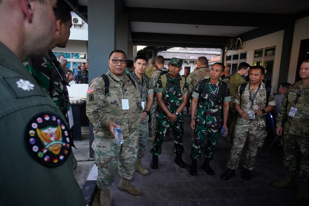 Super Garuda Shield Operational Planning Staff Exercise participants meet their counterparts