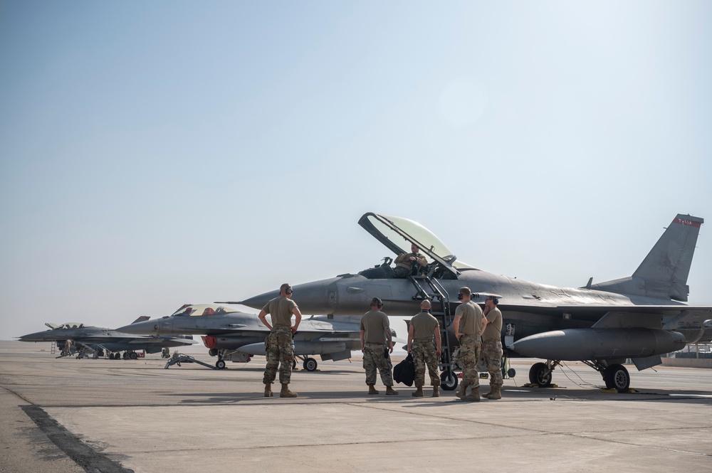 U.S. Air Force F-16s, A-10s participate in Bright Star 23