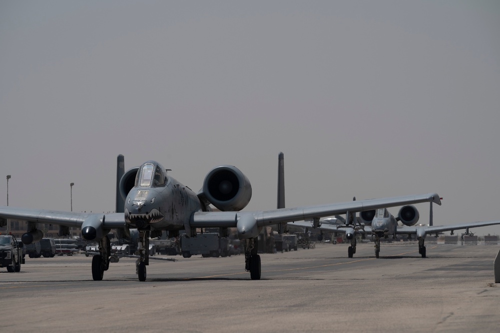 U.S. Air Force F-16s, A-10s participate in Bright Star 23