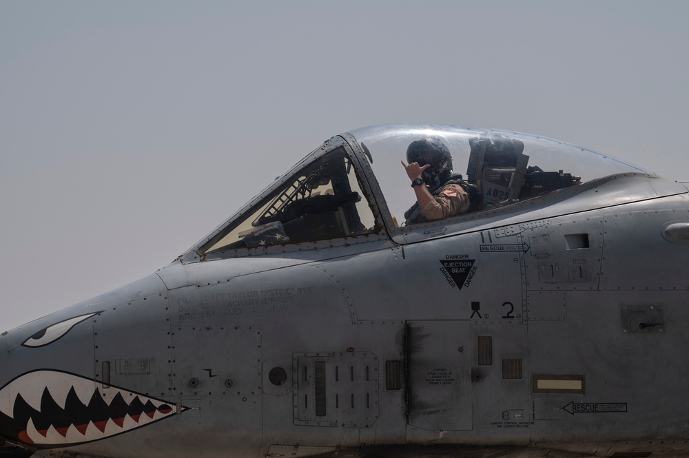 U.S. Air Force F-16s, A-10s participate in Bright Star 23