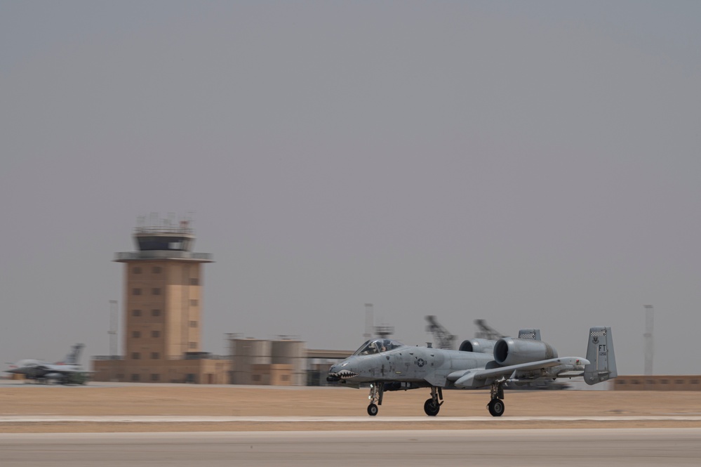 U.S. Air Force F-16s, A-10s participate in Bright Star 23