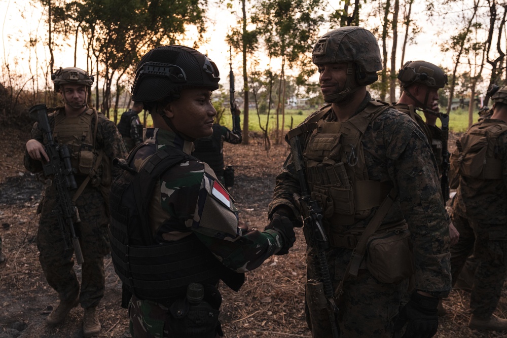 MRF-D Marines conduct live-fire range during Exercise Super Garuda Shield 2023