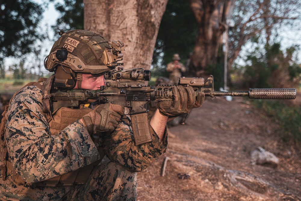 MRF-D Marines conduct live-fire range during Exercise Super Garuda Shield 2023