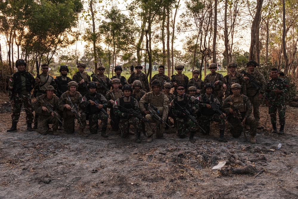 MRF-D Marines conduct live-fire range during Exercise Super Garuda Shield 2023