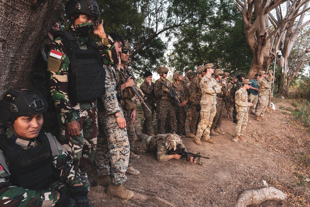 MRF-D Marines conduct live-fire range during Exercise Super Garuda Shield 2023