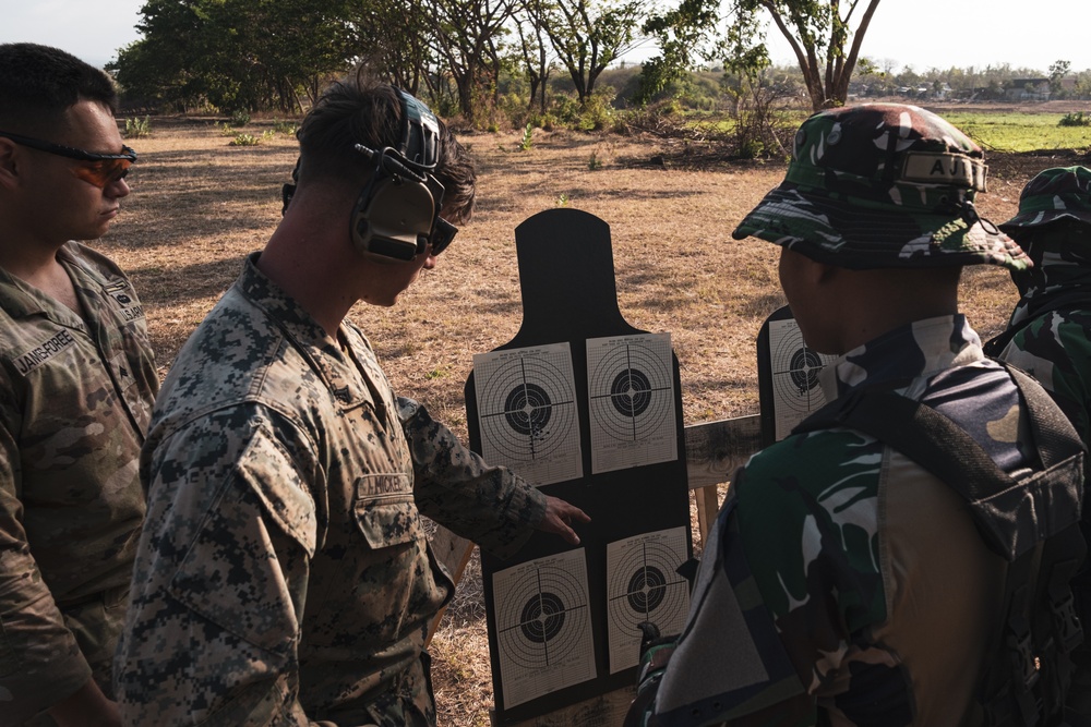 MRF-D Marines conduct live-fire range during Exercise Super Garuda Shield 2023