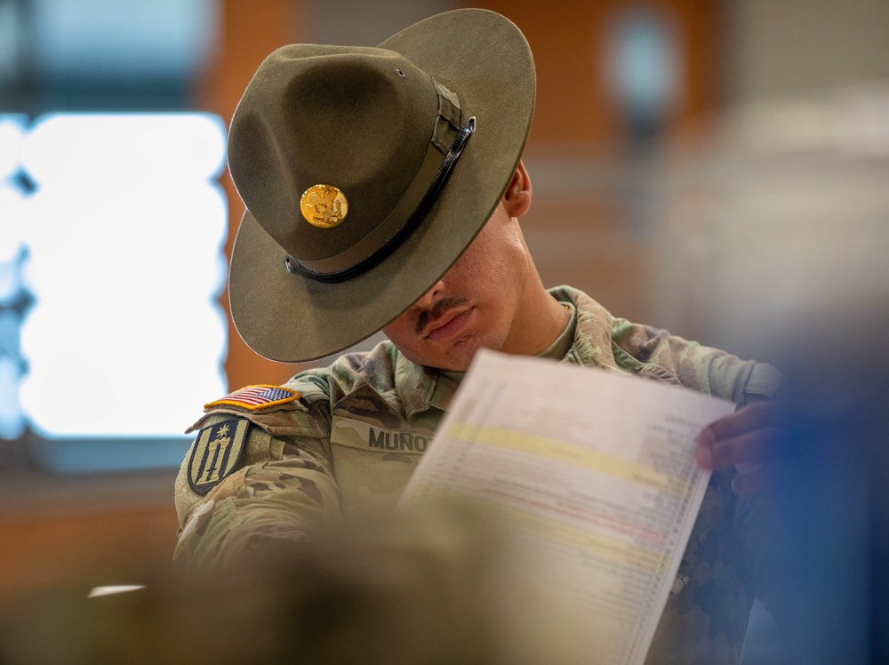 Sgt. Munoz Inspects Equipment