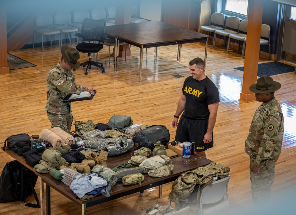 Drill Sergeants Conduct Equipment Inspection