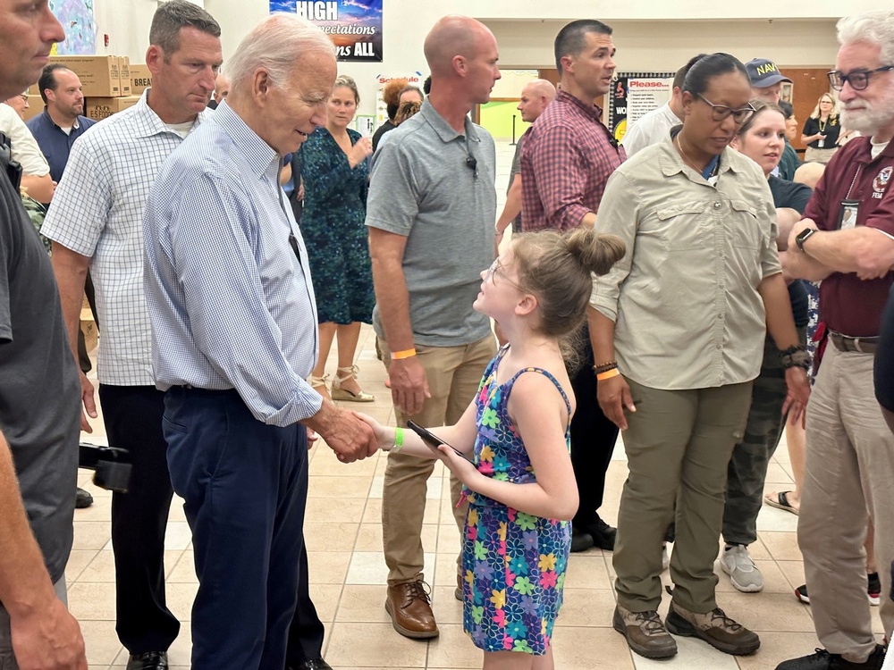 President Biden Visits Florida After Hurricane Idalia