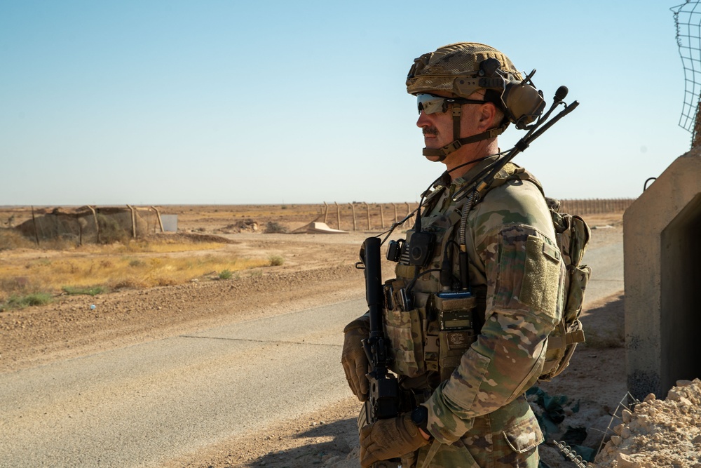 Ohio National Guardsmen Conduct Routine Patrol
