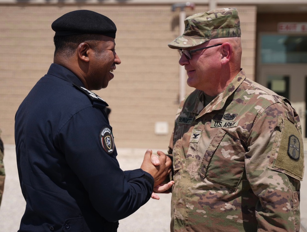 Kuwait Brig. Gen. Daheem visits 371st Sustainment Brigade, Camp Arifjan