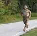 Army Reserve Sgt. Dalton completes a timed run during an Expert Physical Fitness Assessment