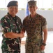 U.S. Marine Promoted to Capt. during exercise Super Garuda Shield 23 STAFFEX.