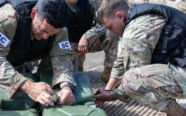 Sgt. Eduardo Lemos-Mederos Prepares a Raft