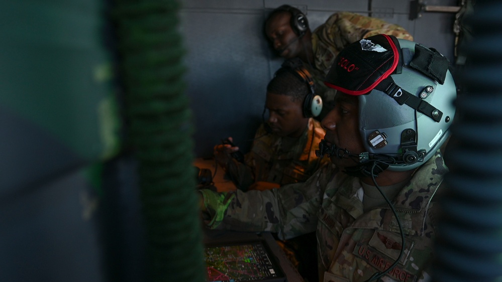 DVIDS - Images - All-black Gunship crew performs flyover at Red Tails ...