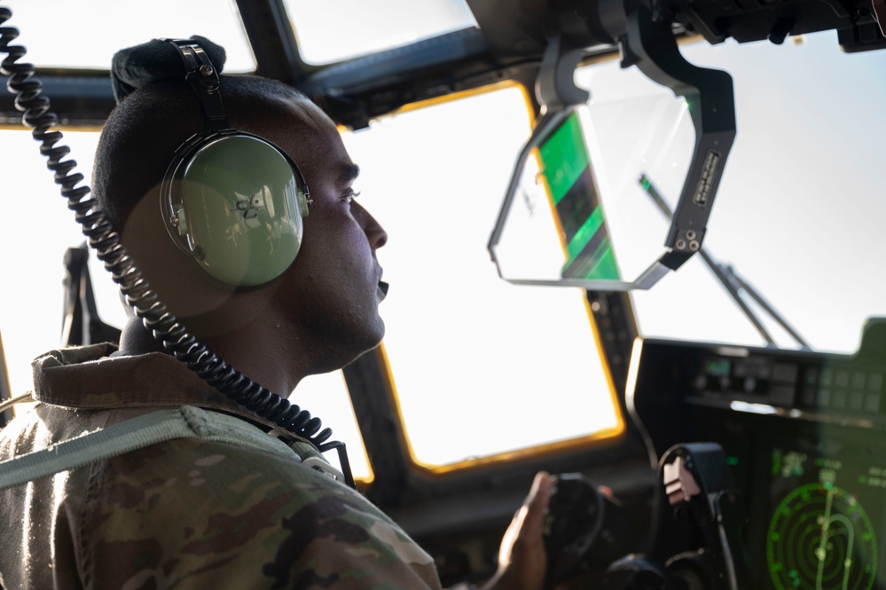 All-black Gunship crew performs flyover at Red Tails Classic