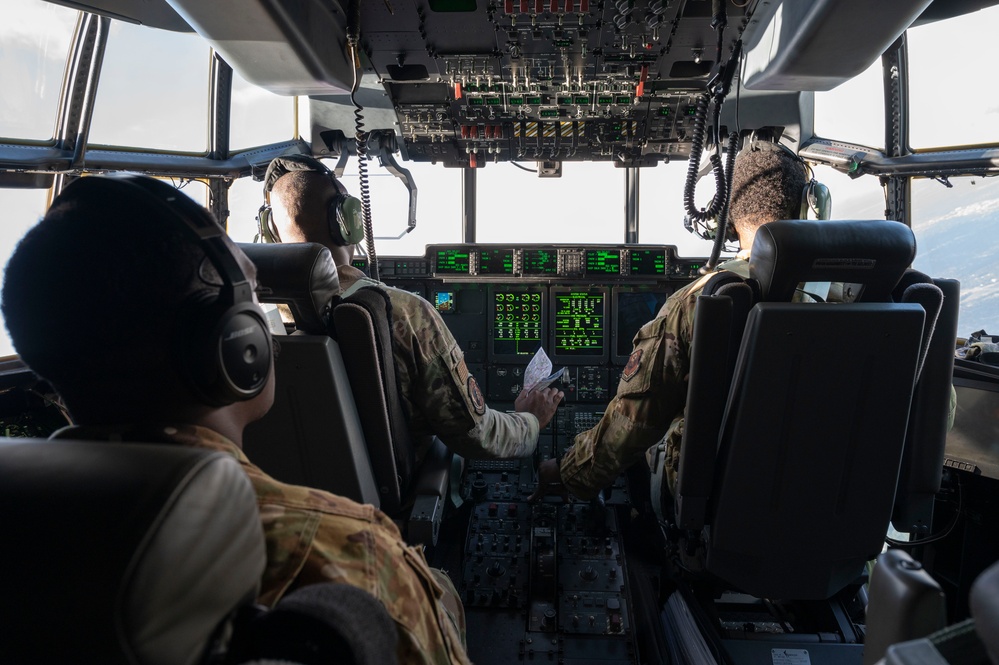 All-black Gunship crew performs flyover at Red Tails Classic