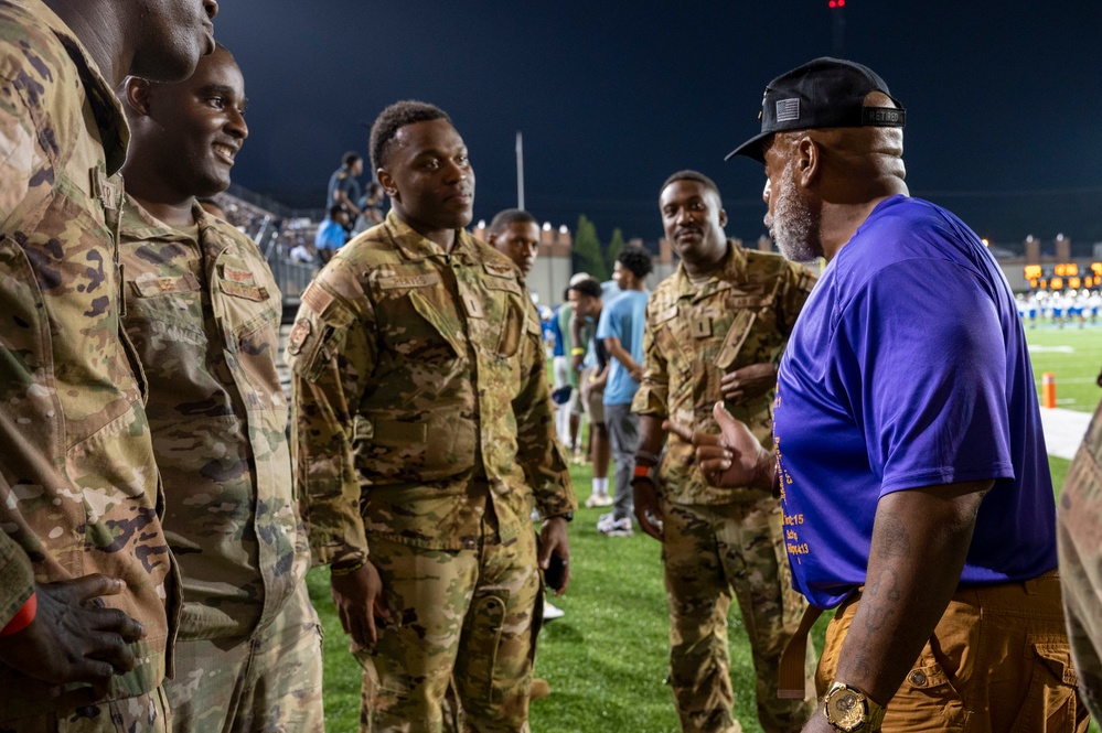 All-black Gunship crew performs flyover at Red Tails Classic