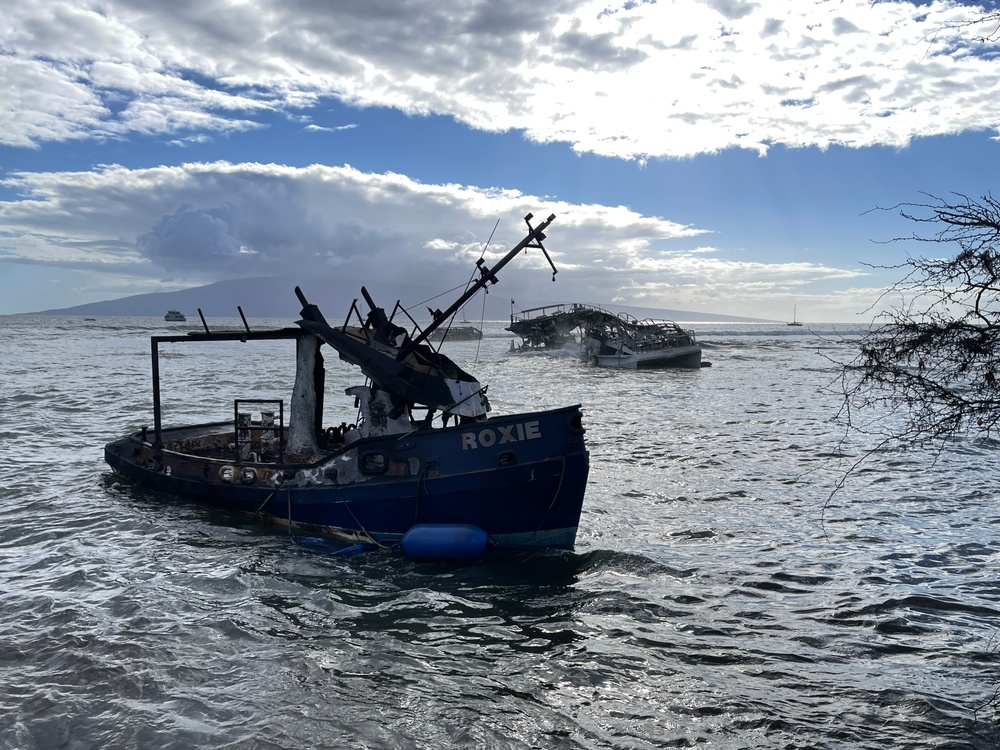 Photos showing Lahaina area as of Aug. 28, 2023