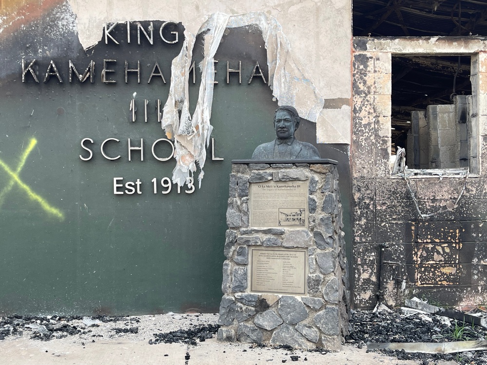 Photos showing Lahaina area as of Aug. 28, 2023
