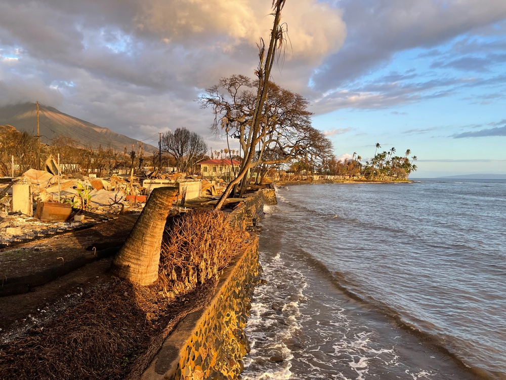 Photos showing Lahaina area as of Aug. 28, 2023