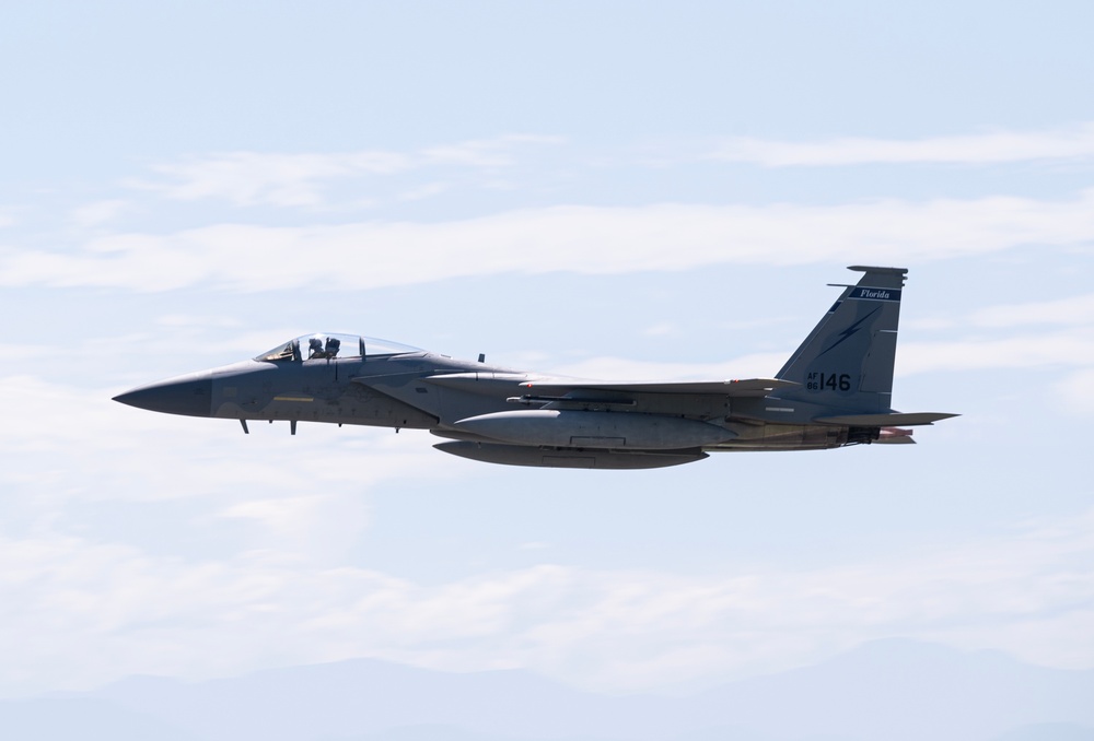 Relampago VIII / ADLA 2023; Maj. Gen. Carlos Fernando Silva Rueda flight with 125th FW