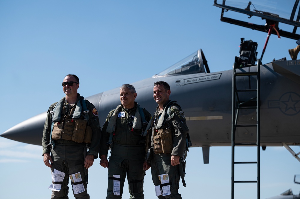 Relampago VIII / ADLA 2023; Maj. Gen. Carlos Fernando Silva Rueda flight with 125th FW