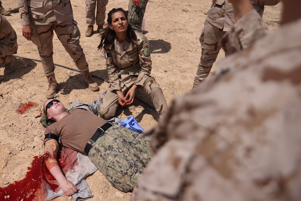 U.S., Egyptian Service Members Conduct Tactical Combat Casualty Care Training