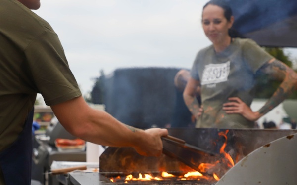 Music Group AJR Performs for Soldiers at Powidz