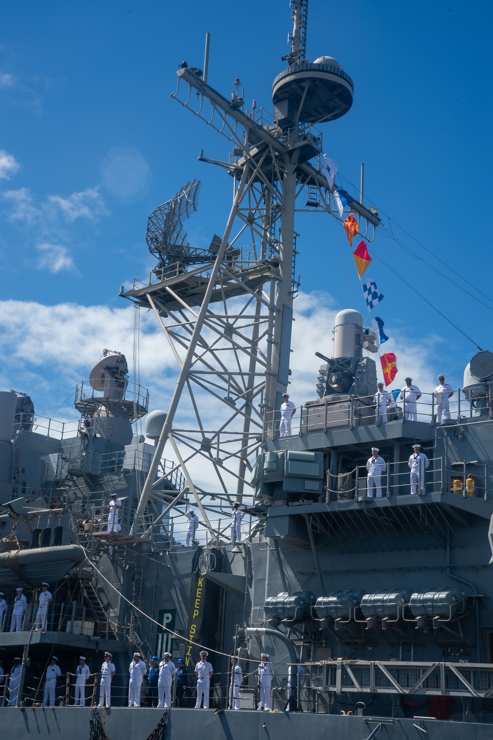 USS Shiloh departs Yokosuka, Japan after 17 years of forward-deployed service