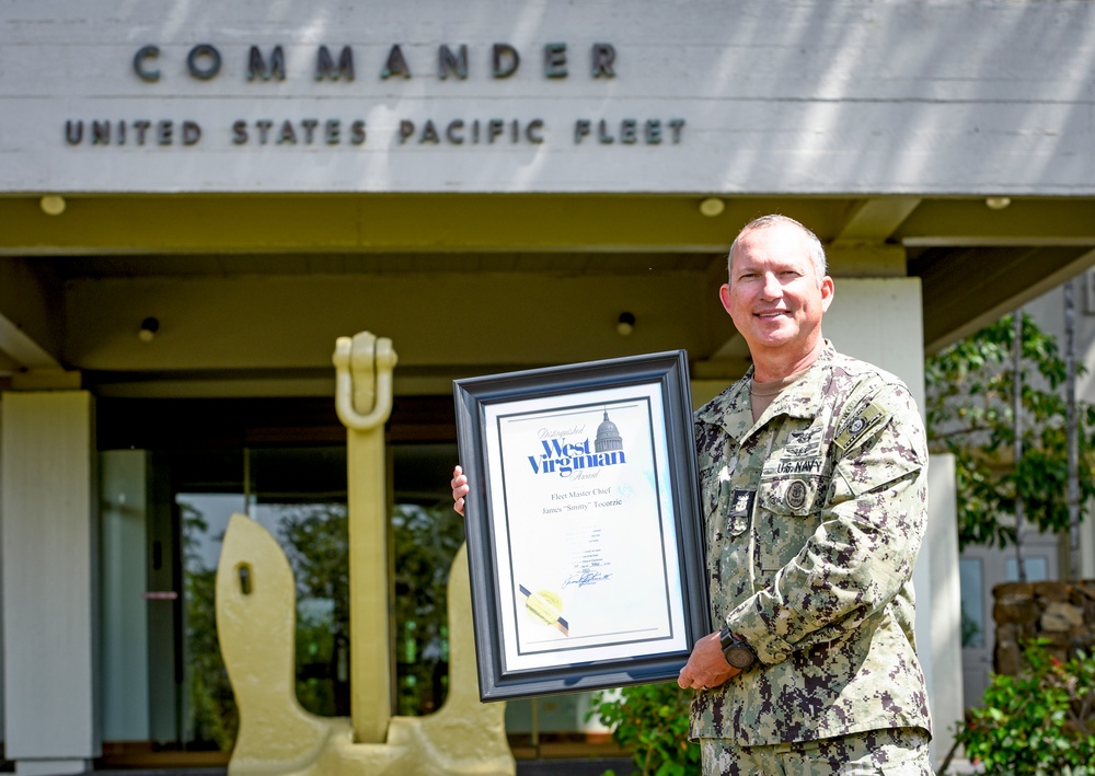 Pacific Fleet Master Chief Recognized by the State of West Virginia