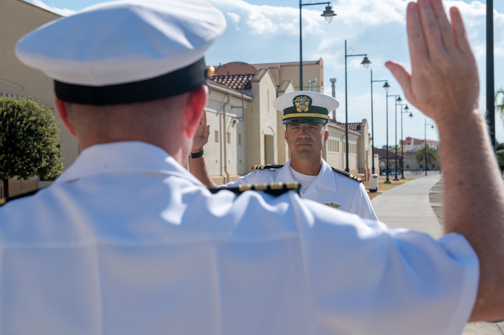 Public Works Officer Promotion on NAS Sigonella