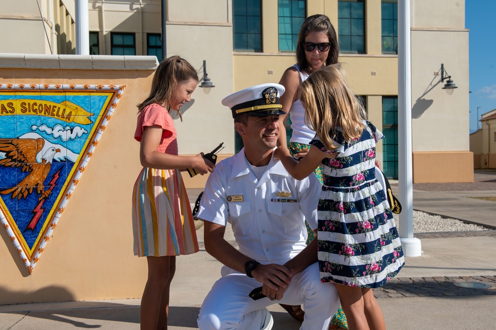 Public Works Officer Promotion on NAS Sigonella