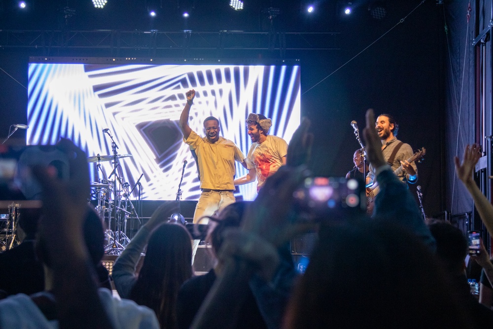 Music Group AJR Performs for Soldiers in Poland