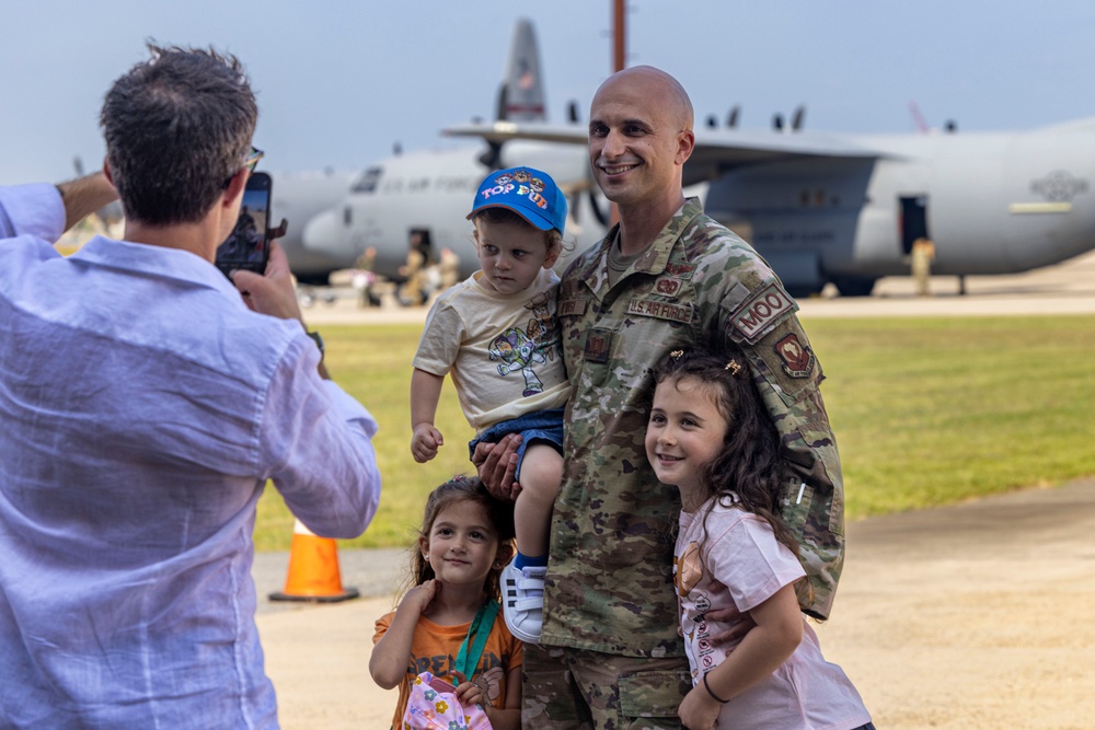 Labor Day reunion: Rhode Warriors return from AFRICOM deployment