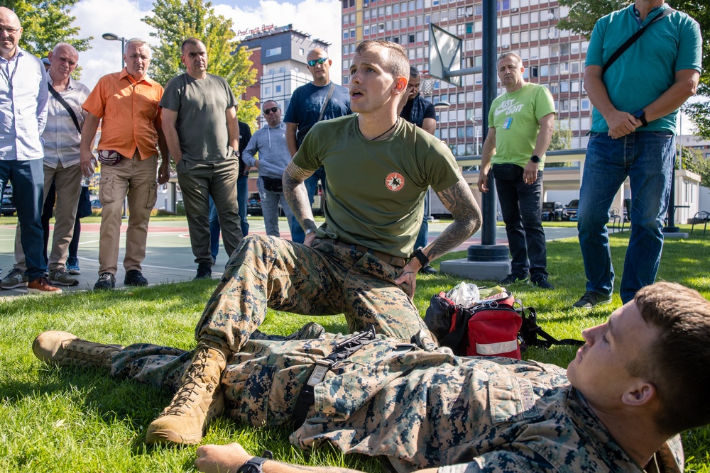 FASTEUR TCCC training with Bosnian LGF