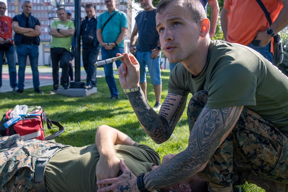FASTEUR TCCC training with Bosnian LGF