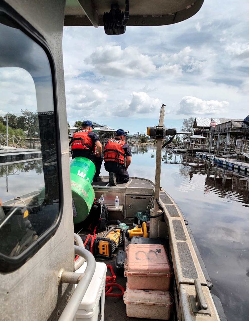 Coast Guard conducts aids to navigation repairs following Hurricane Idalia