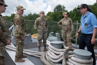 107th Attack Wing members visit the Buffalo Naval Park