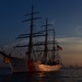 Returning from four-month training deployment in Europe, Coast Guard Cutter Eagle anchors in New York Harbor