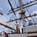 Coast Guard Cutter Eagle welcomes dignitaries aboard in New York Harbor after four-month training cruise