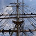 Coast Guard Cutter Eagle crew get bird's eye view as ship moors in Lower Manhattan