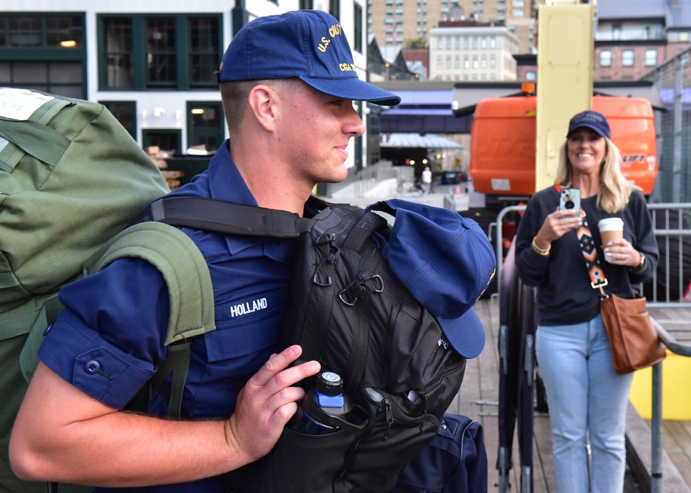 Phase change means early morning for swabs aboard Coast Guard Cutter Eagle